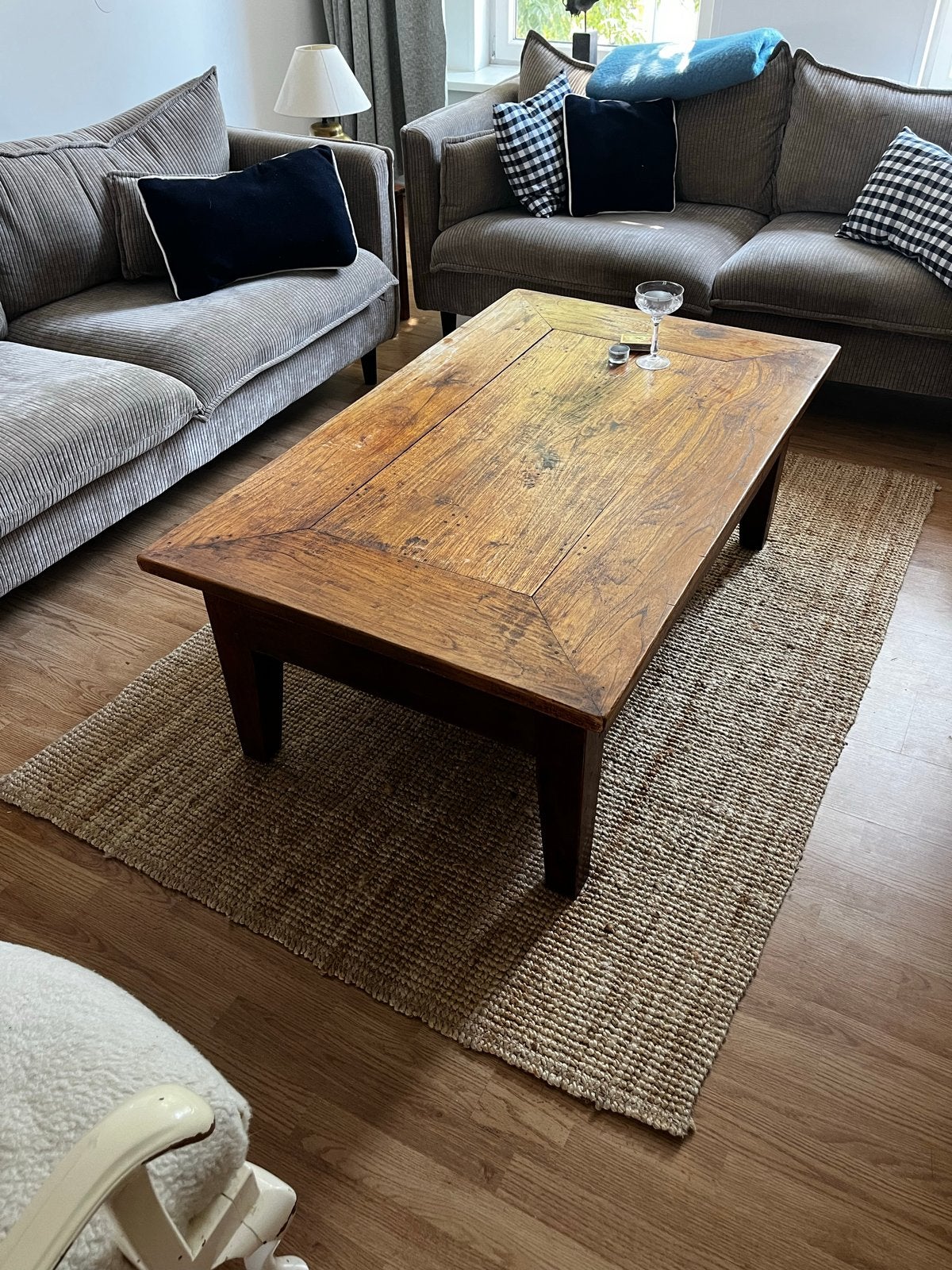 Ikea LOHALS Vloerkleed, glad geweven, naturel, 133x195 cm, Ophalen, 100 tot 150 cm, Beige, Zo goed als nieuw