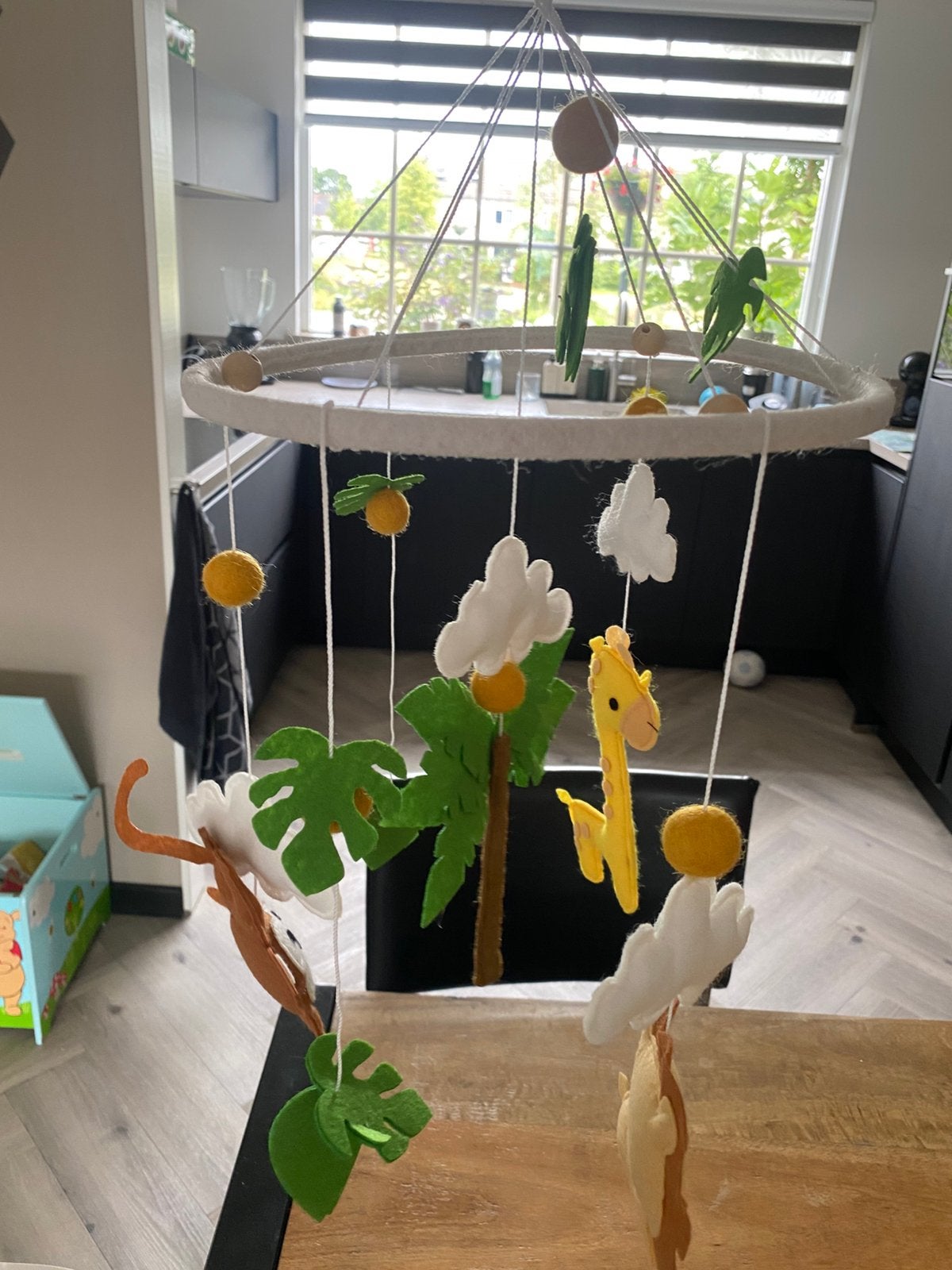 Muziekmobiel jungle, Kinderen en Baby's, Speelgoed | Babyspeelgoed, Gebruikt, Overige typen, Ophalen of Verzenden