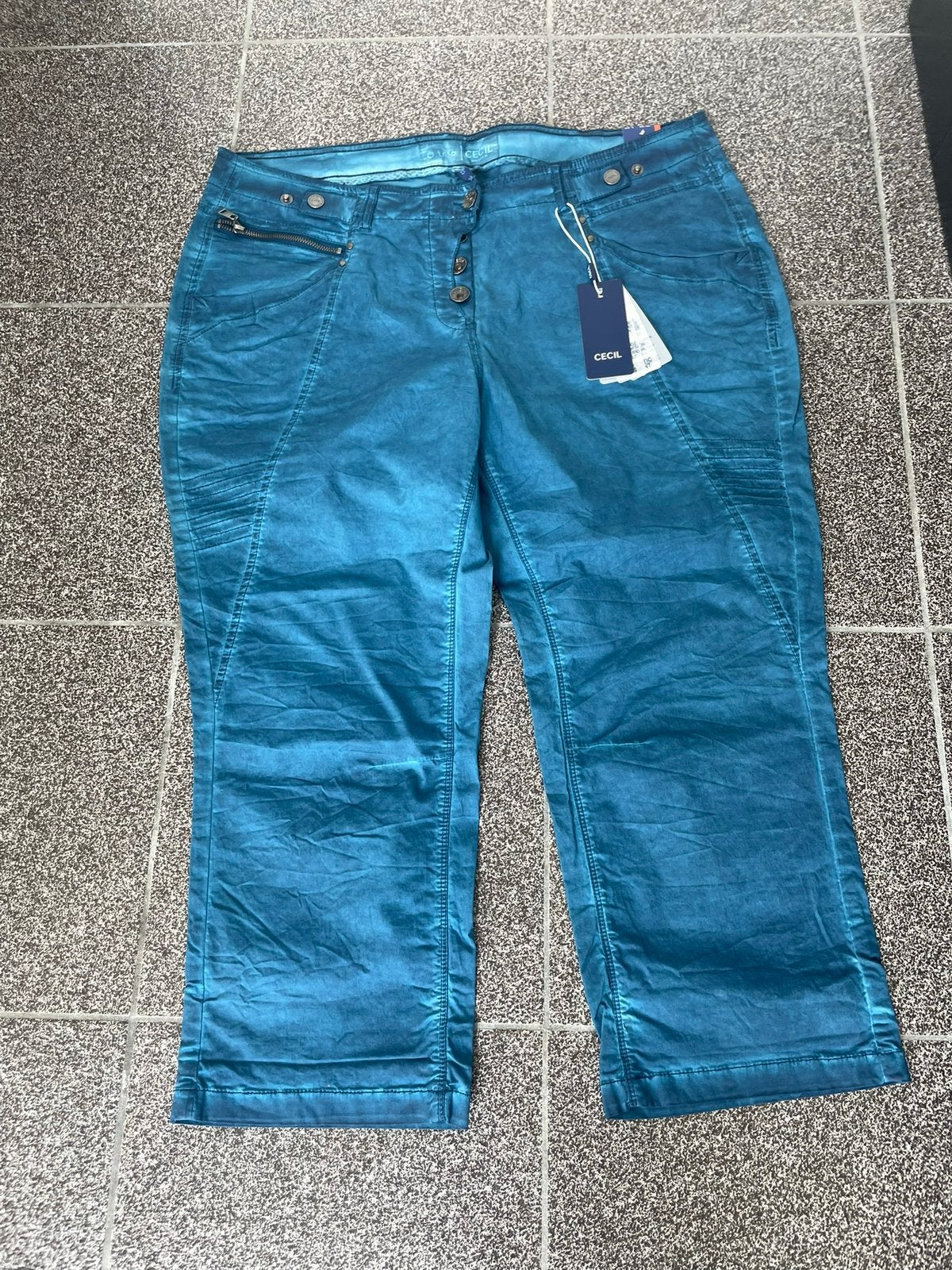 Nieuwe CECIL zomerbroek maat 34/22, Verzenden, Nieuw, Blauw, W33 - W36 (confectie 42/44)