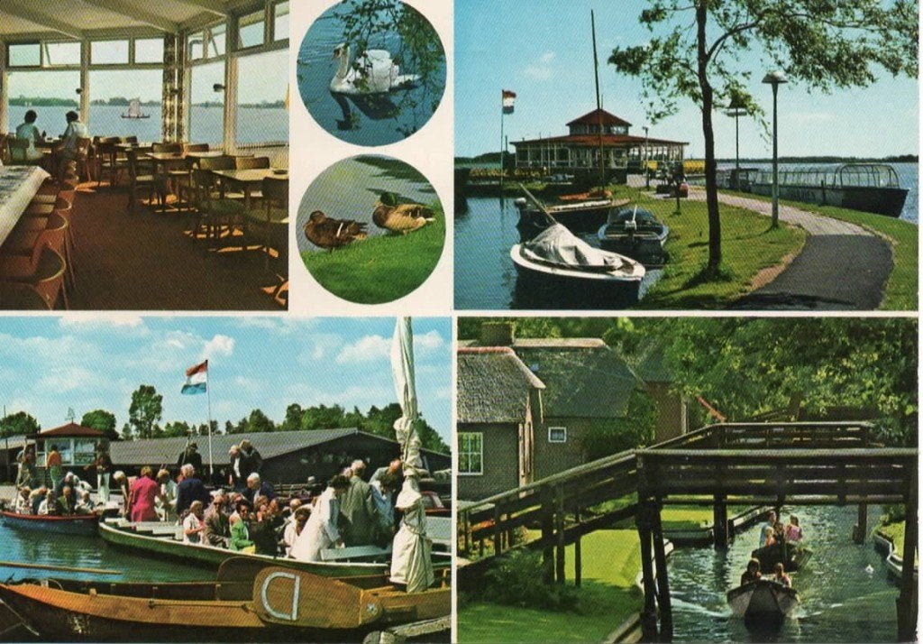 Ansichtkaart Giethoorn, 4-luik, Smit's Paviljoen, Ophalen of Verzenden, 1980 tot heden, Gelopen, Overijssel