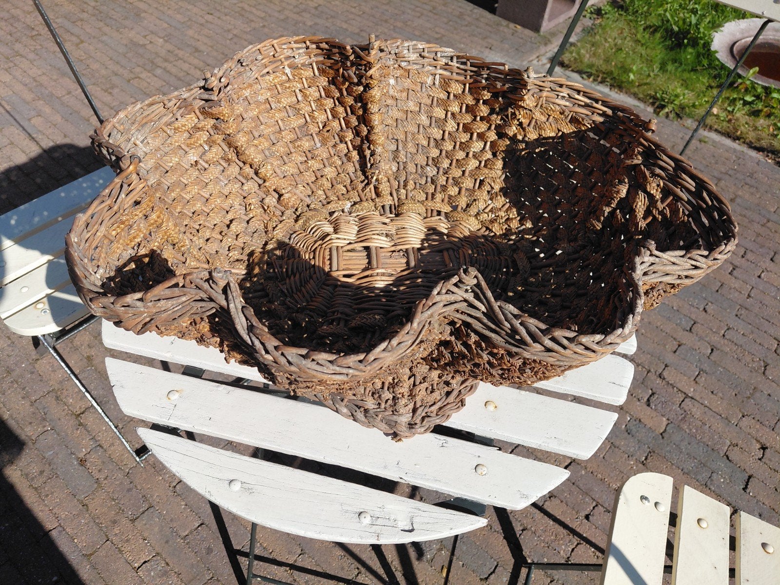 Franse mand, mand, brocante, Tuin en Terras, Ophalen of Verzenden, Overige materialen, 2 zitplaatsen