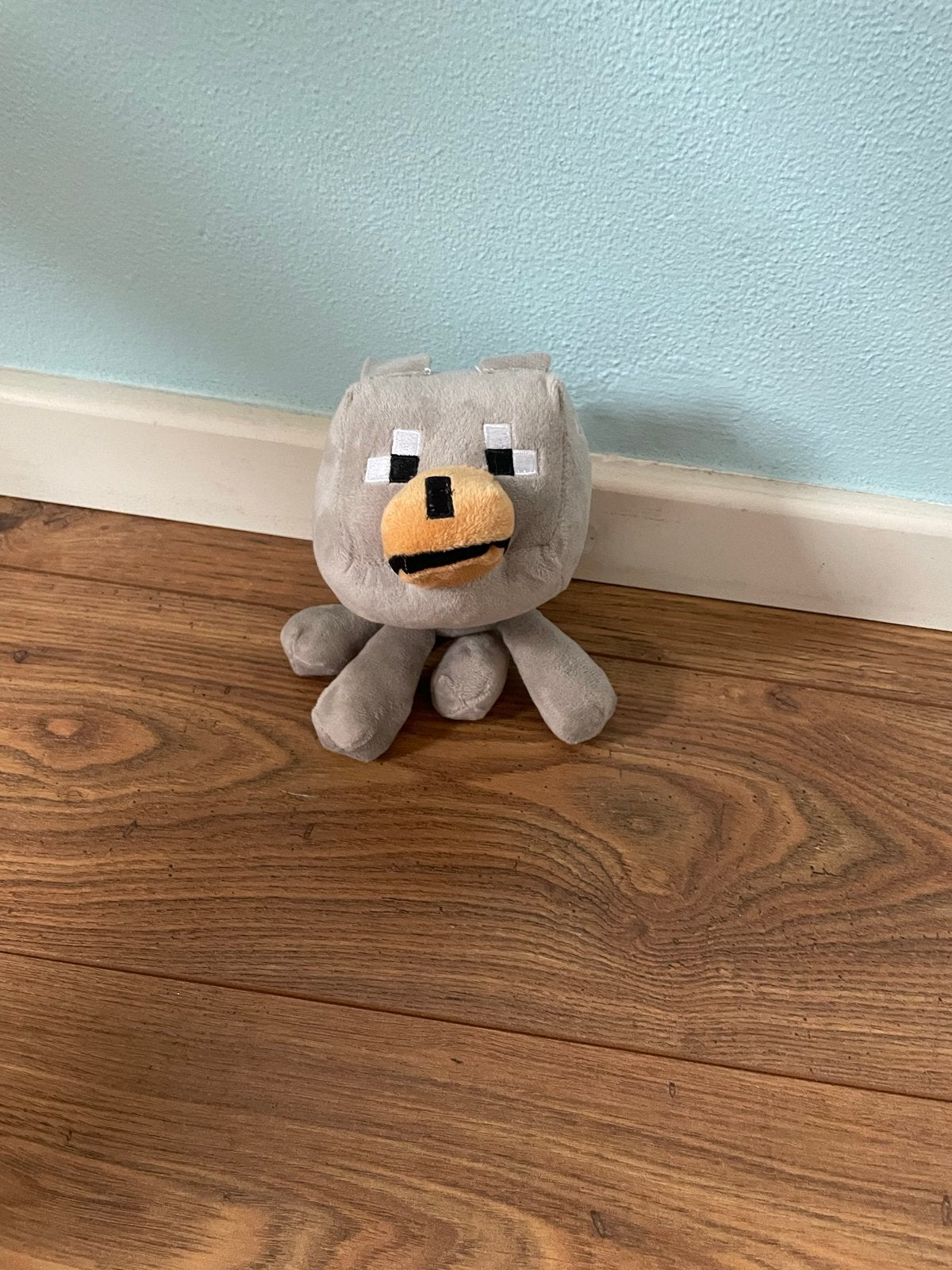 Minecraft Wolf Knuffel - Zo goed als nieuw, Overige merken, Overige karakters, Grijs, Zo goed als nieuw