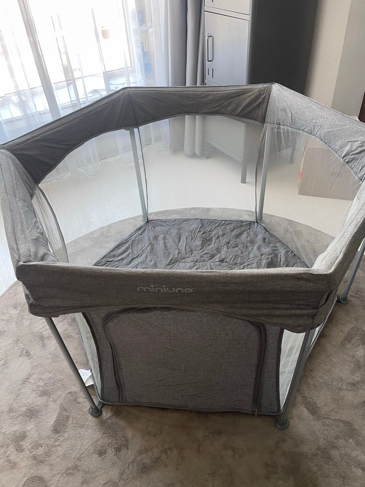 Grondbox voor kleintjes met matras en speelballen, Ophalen, Zo goed als nieuw, Overige vormen, Boxkleed