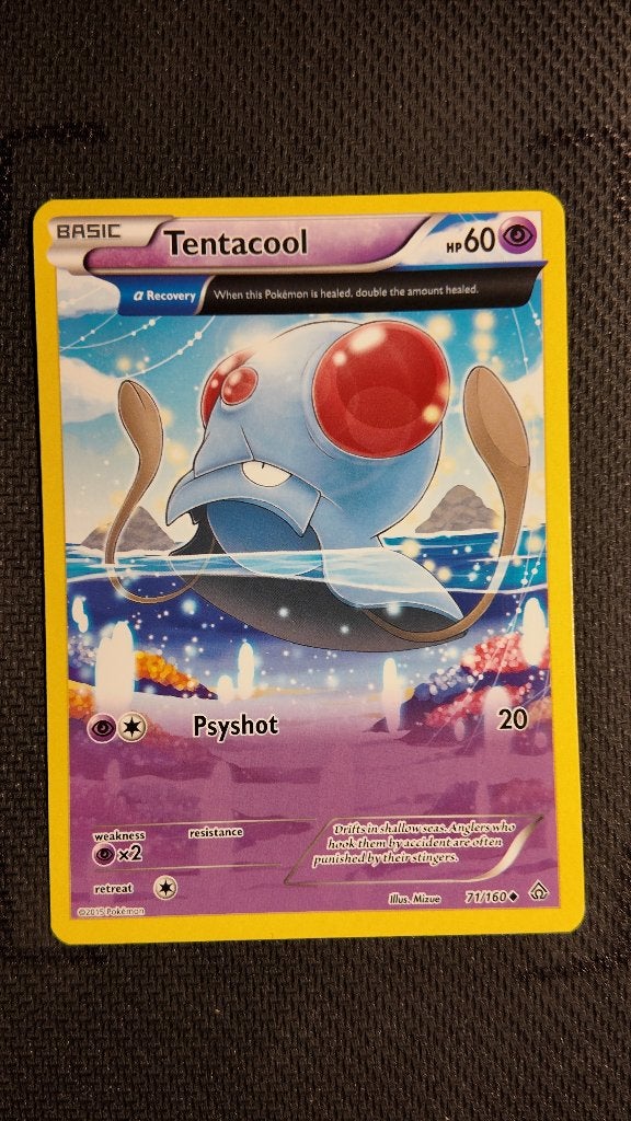 Tentacool 71 Primal Clash | Pokemon kaart, Hobby en Vrije tijd, Ophalen, Zo goed als nieuw, Losse kaart