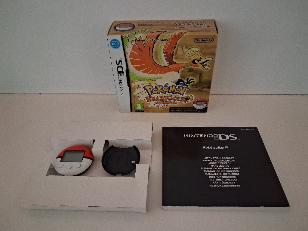 Pokémon HeartGold (Big Box, inlay, manual and pokéwalker), Spelcomputers en Games, Avontuur en Actie, Gebruikt, Verzenden, 1 speler