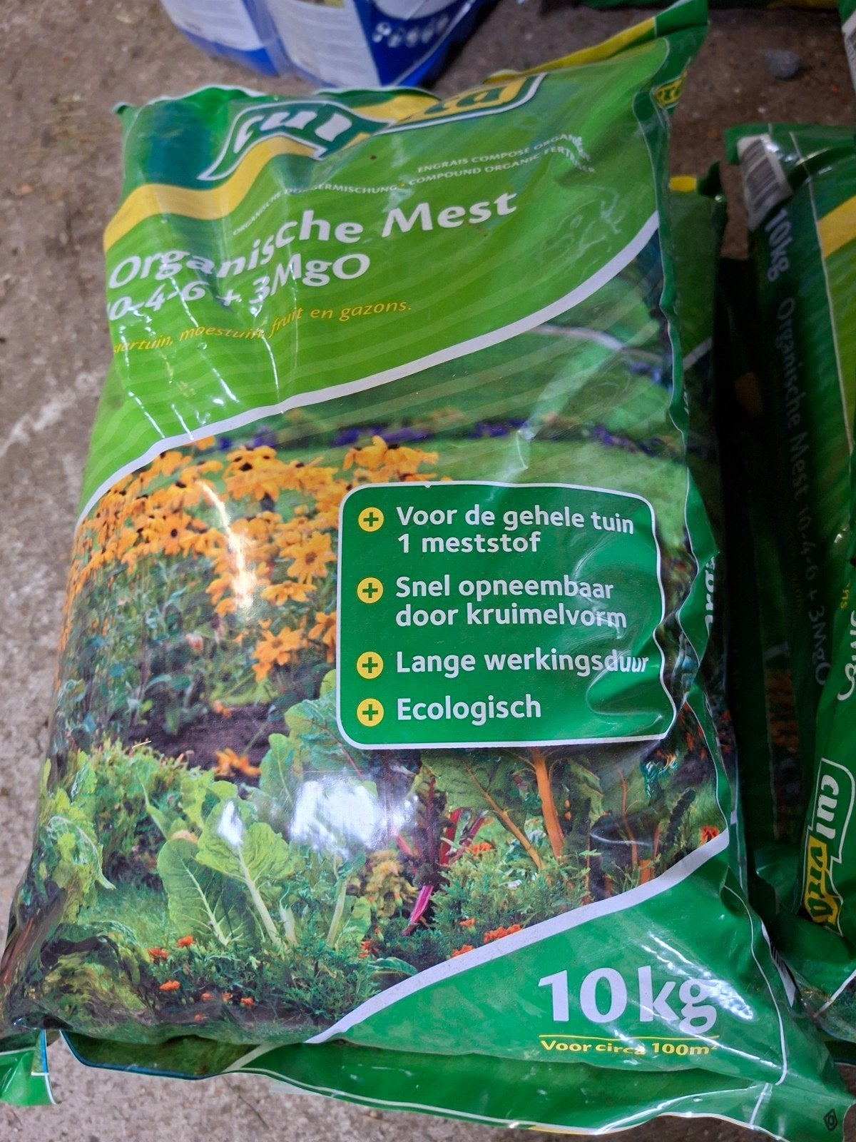 Culvita Organische Mest 10kg - 6 zakken voor uw tuin, Tuin en Terras, Ophalen
