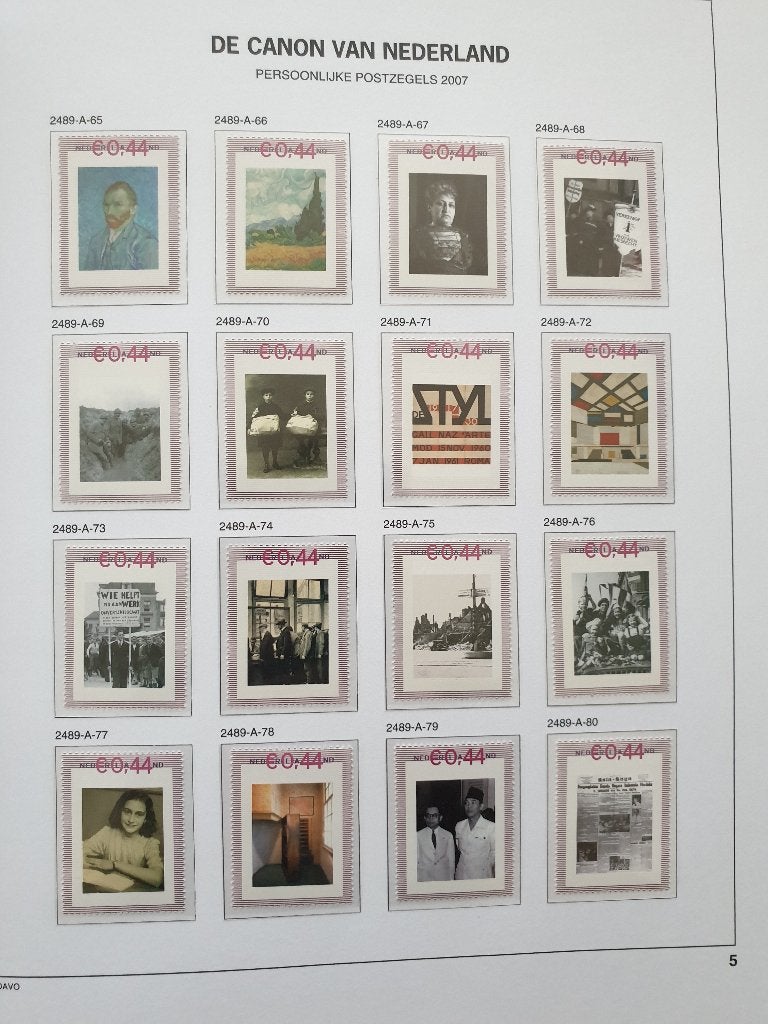 Nederland Complete Serie: Canon van Nederland (100 stuks), Ophalen of Verzenden, Na 1940, Postfris