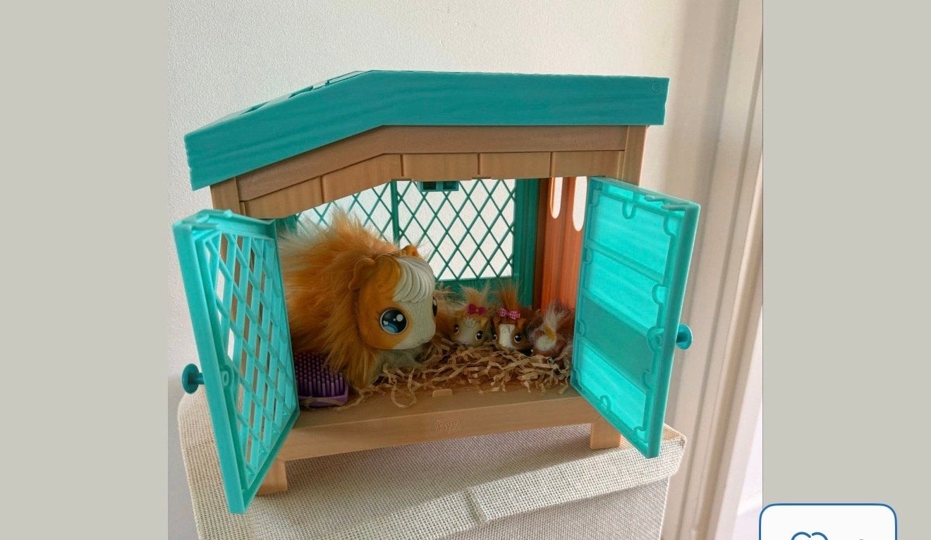 Little Live Pets cavia huis met mama en baby's, Ophalen of Verzenden, Zo goed als nieuw, Jongen of Meisje