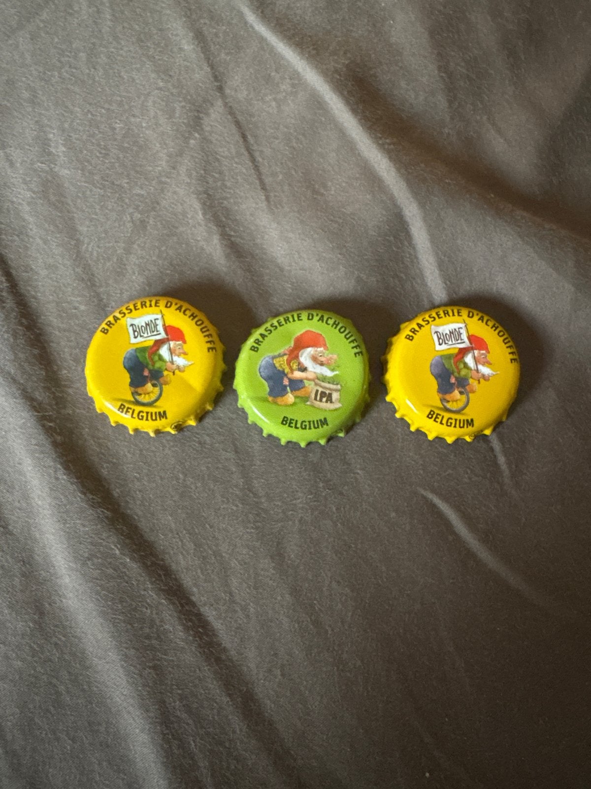 Bierdopjes La Chouffe - Blonde en IPA (3 stuks), Verzamelen, Ophalen of Verzenden, Gebruikt, Overige typen, Overige merken