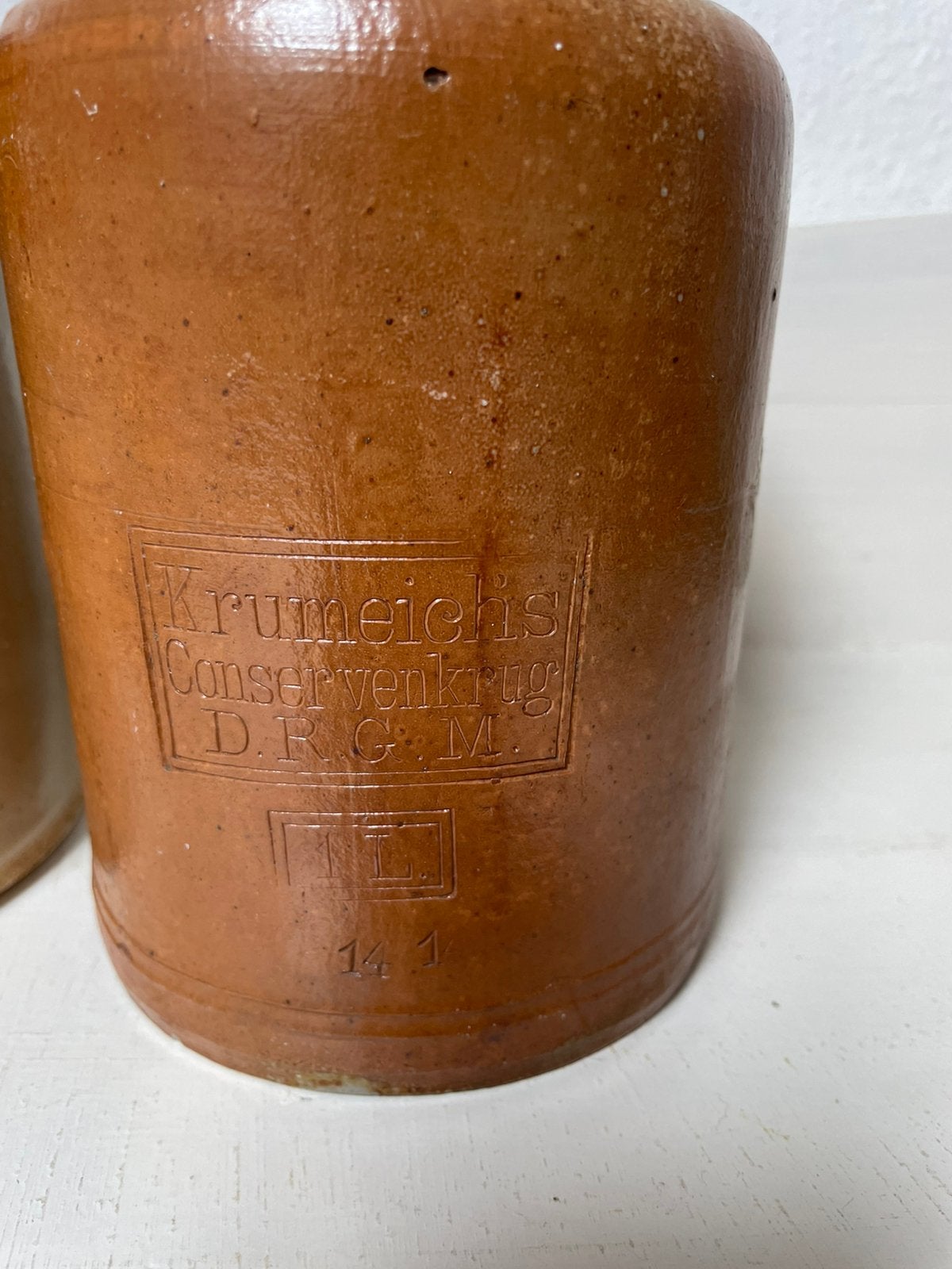 Grespotten krumeichs conservenkrug, Ophalen of Verzenden, Gebruikt