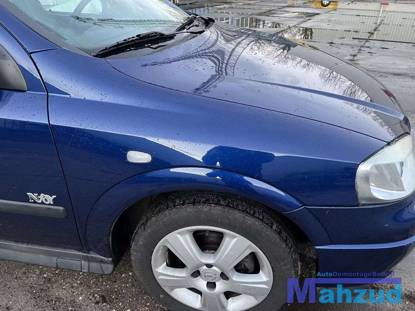 OPEL ASTRA G Blauw Z21B rechts voorscherm zijscherm 1997-200, Gebruikt, Opel Automobile GmbH, Ophalen of Verzenden, Kontakt@opel-infoservice.de