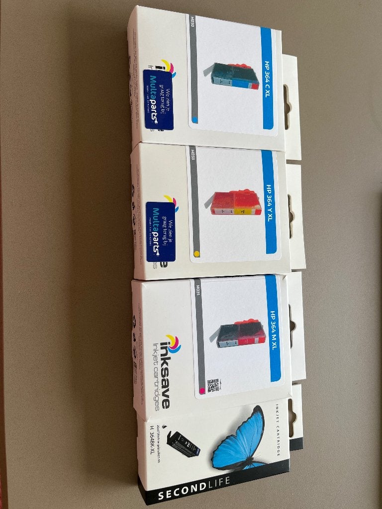 Inkt cartridges HP 364 XL blauw geel roze zwart, Computers en Software, Printerbenodigdheden, Ophalen, Nieuw, Cartridge, HP (compatibel)