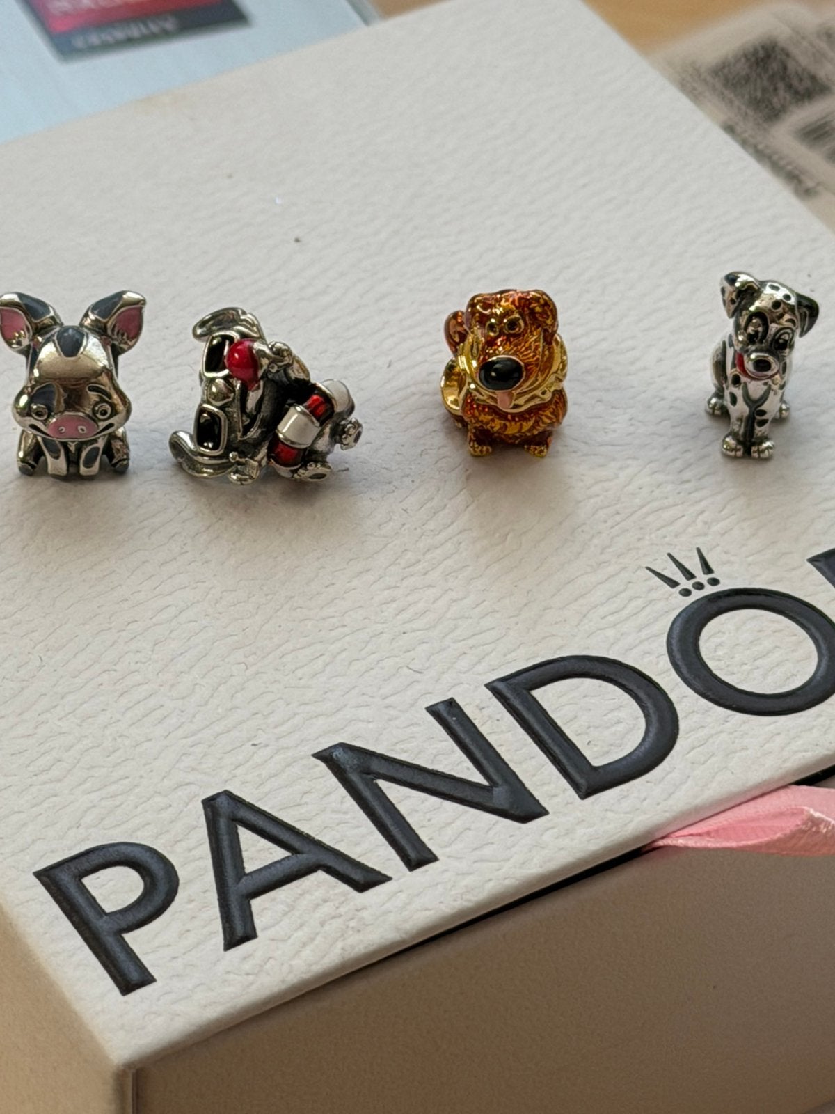 Pandora mini bedels klein, Sieraden, Tassen en Uiterlijk, Bedels, Verzenden, Pandora, Zo goed als nieuw, 4 bedels of meer