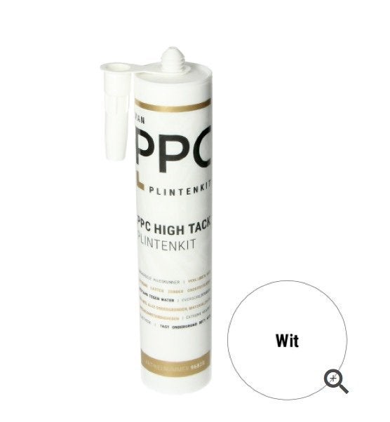 PPC High Tack Plintenkit Wit - 7 stuks, Ophalen, Overige materialen, 4 tot 8 cm, Nieuw