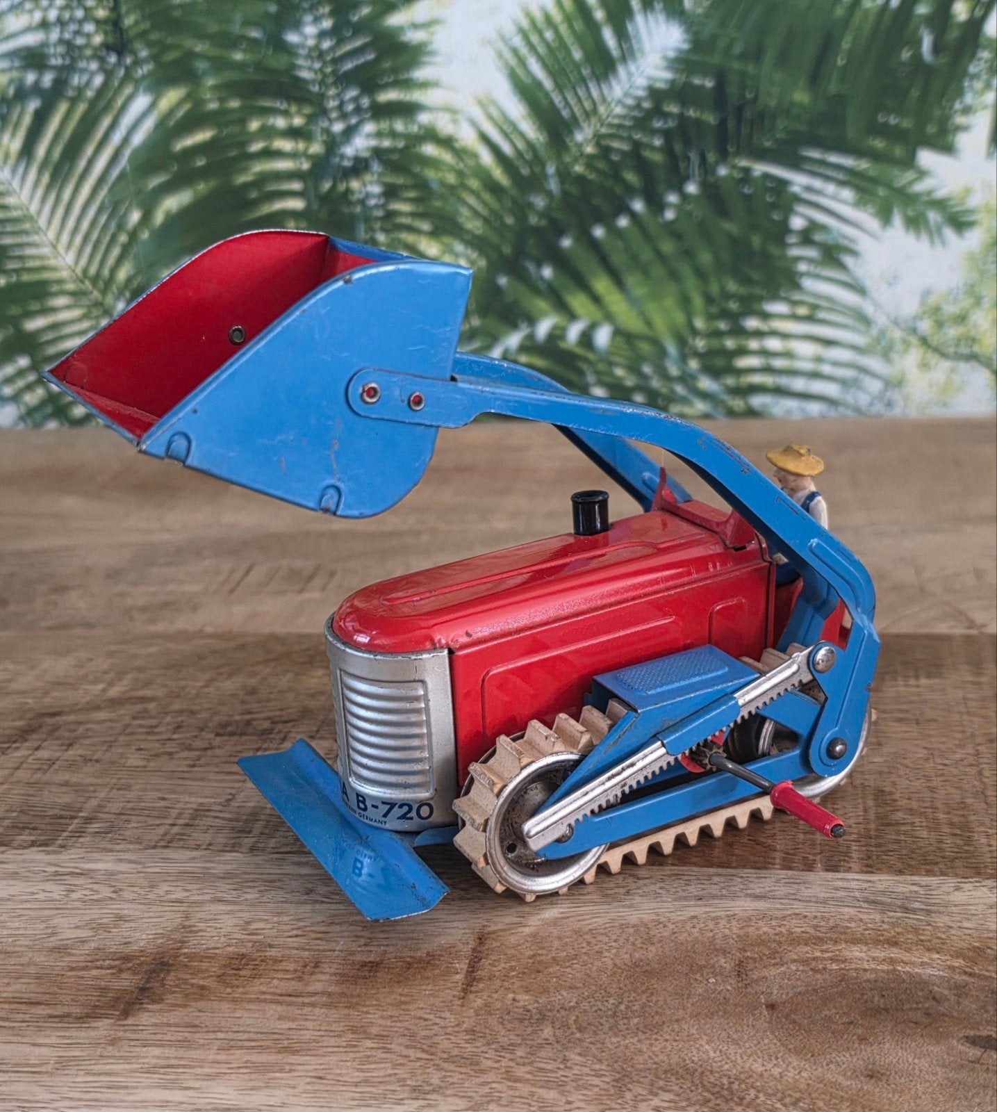 Zeldzame GESCHA B-720 Bulldozer Tractor Jaren '1950s, Antiek en Kunst, Ophalen of Verzenden
