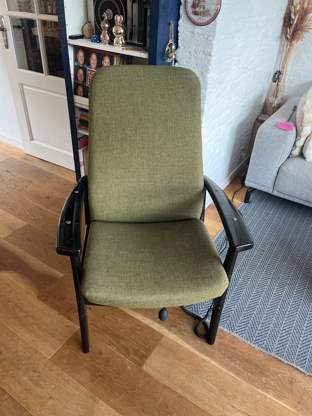 Relax fauteuil met verstelbare rugleuning - Goede staat, Huis en Inrichting, Fauteuils, Ophalen, Gebruikt, 75 tot 100 cm, Stof