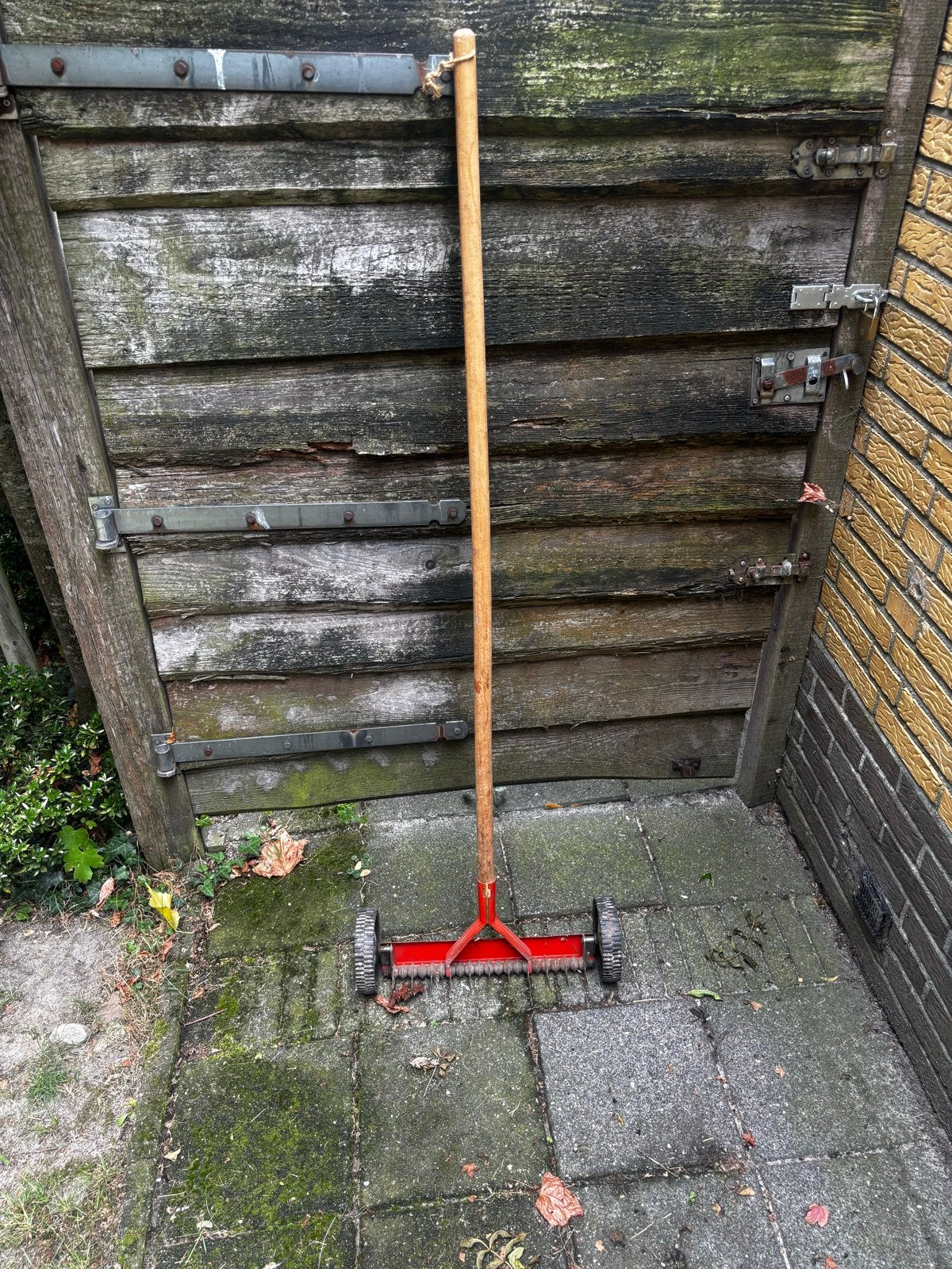 Verticuteer hark met wielen - Polar, Ophalen of Verzenden, Gebruikt