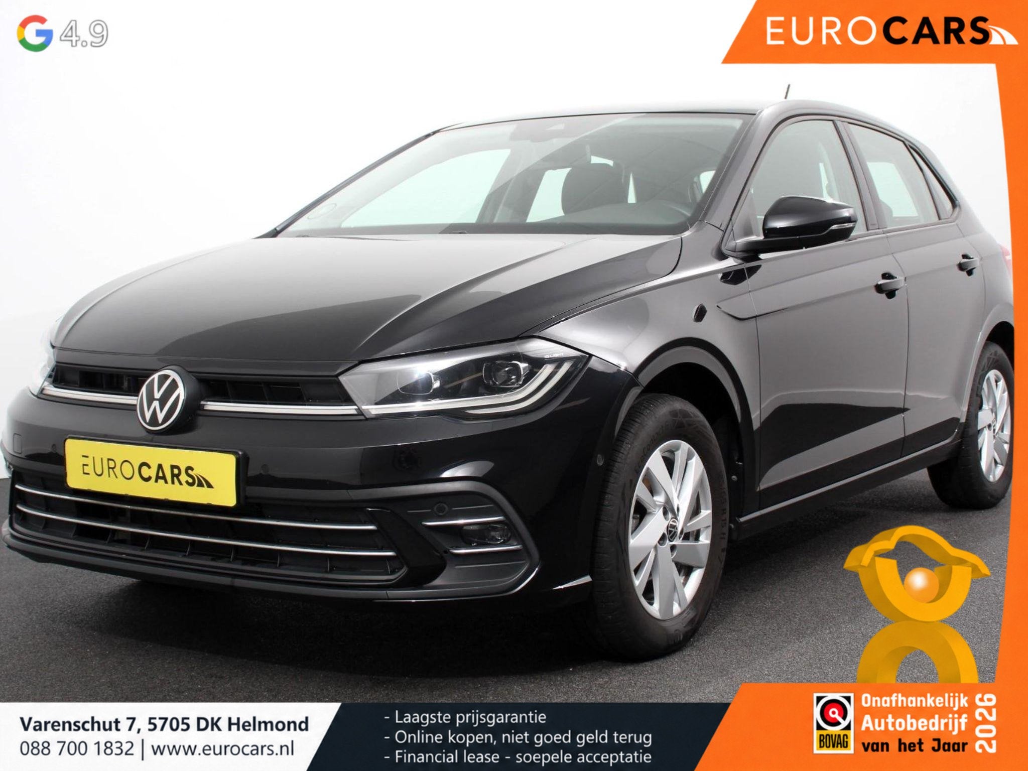 Volkswagen Polo 1.0 TSI 95pk DSG Style Navigatie Apple Carpl, Auto's, Stof, Gebruikt, 95 pk, 1104 kg
