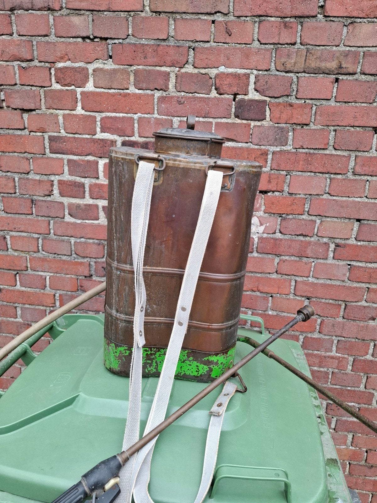 Rugspuit, rugsproeier. Flox Birchmeier. 10 liter. Koper, Ophalen