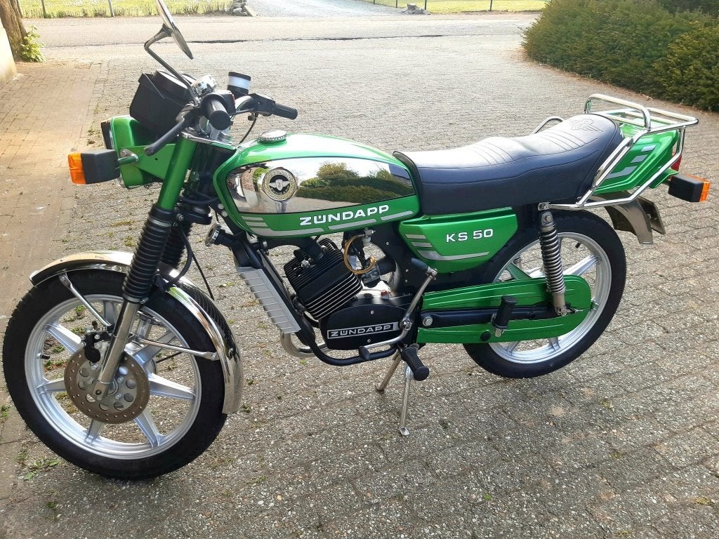 Unieke Zündapp KS 50 Watercooling (1978) op geel kenteken, Ophalen, 70 cc, KS50, Zo goed als nieuw