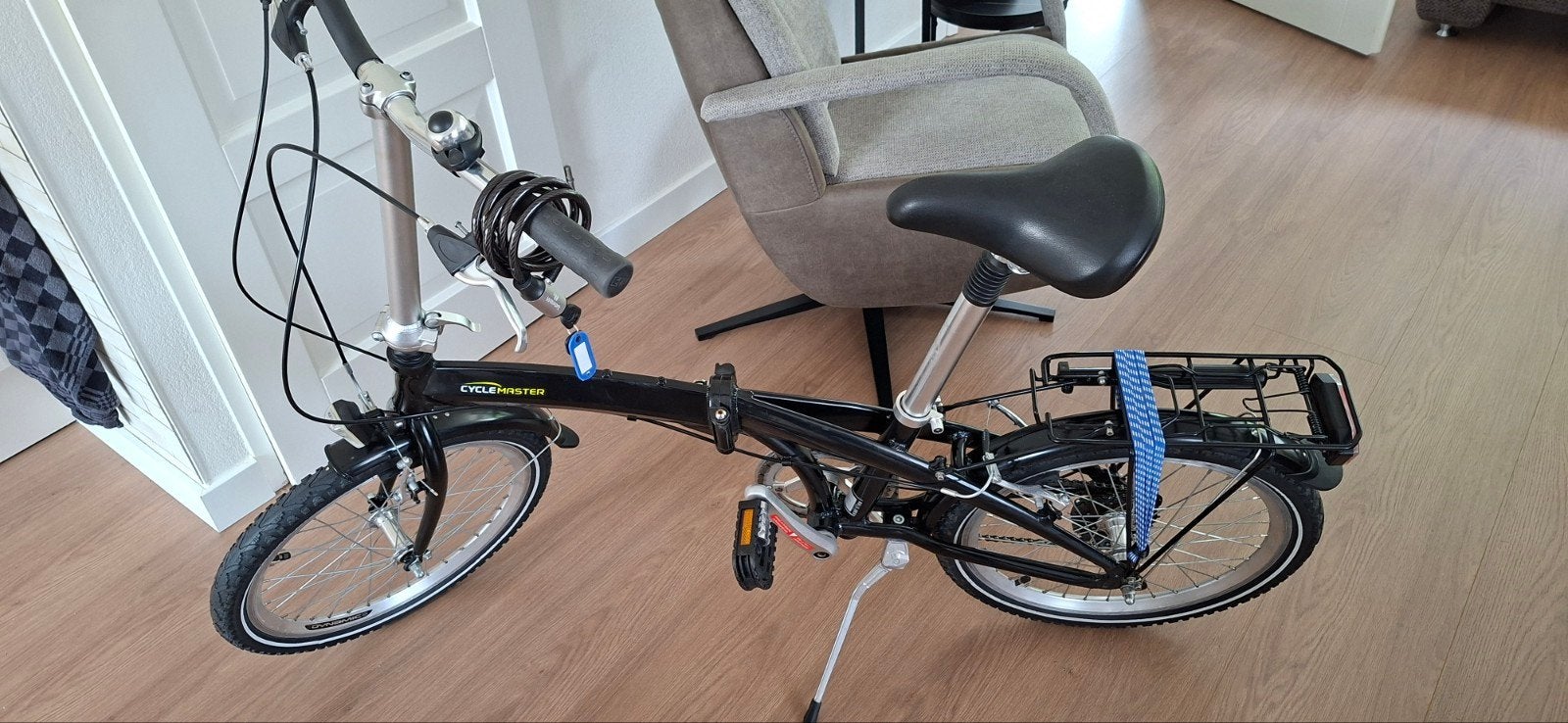 Cyclemaster Vouwfiets 2 x gebruikt 7 Versnellingen led lamp, 20 inch of meer, Velgrem, Versnellingen, Zo goed als nieuw