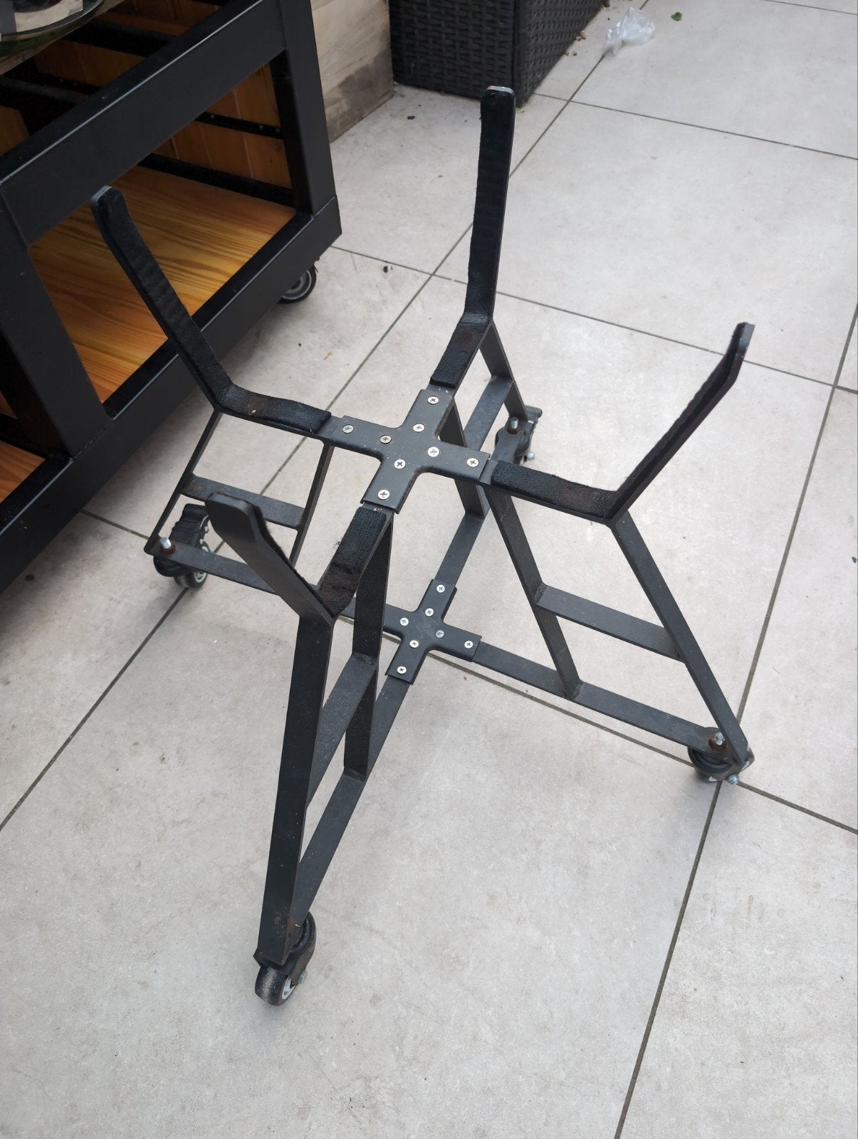 Stalen frame voor large Kamado BBQ met wielen, Ophalen of Verzenden