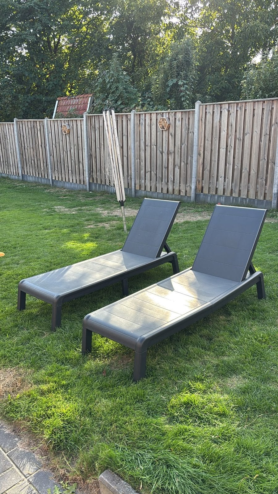 Nieuwe ligbedden voor in de tuin, Tuin en Terras, Ophalen of Verzenden, Nieuw, Kunststof, Verstelbaar