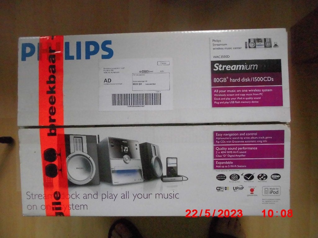 Philips Streamium WAC3500D Draadloos Muziekcentrum, Ophalen of Verzenden, Nieuw, Audio
