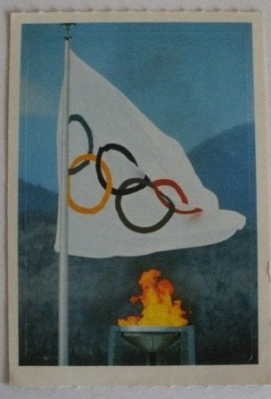 Sticker - Olympische vlag, Ophalen of Verzenden, Zo goed als nieuw, Sport