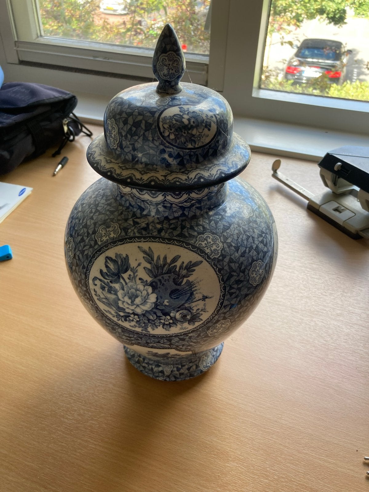 Antieke Gemberpot Villeroy & Boch Bonn 'Flamand' met Deksel, Ophalen