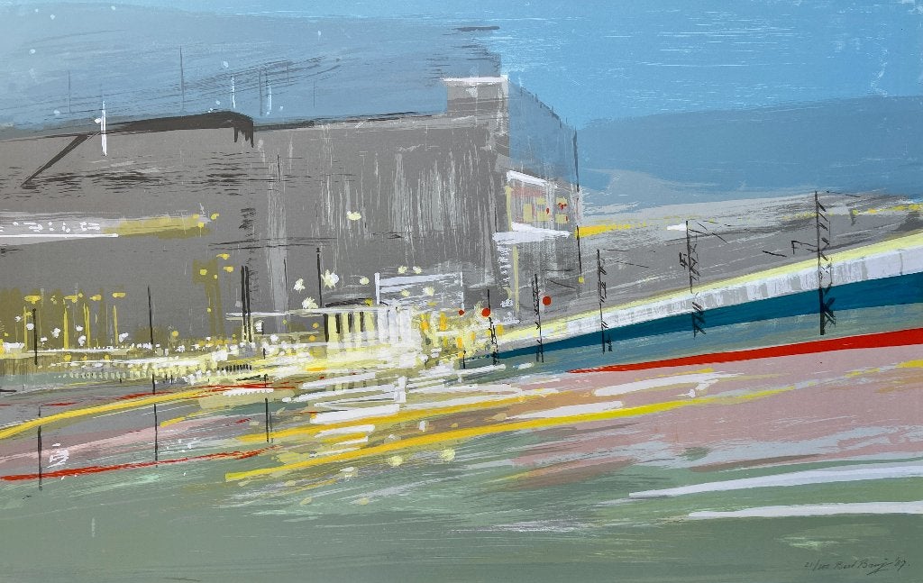 Zeefdruk Bert Bruijn, Antiek en Kunst, Kunst | Litho's en Zeefdrukken, Gesigneerd, Verzenden, Zeefdruk