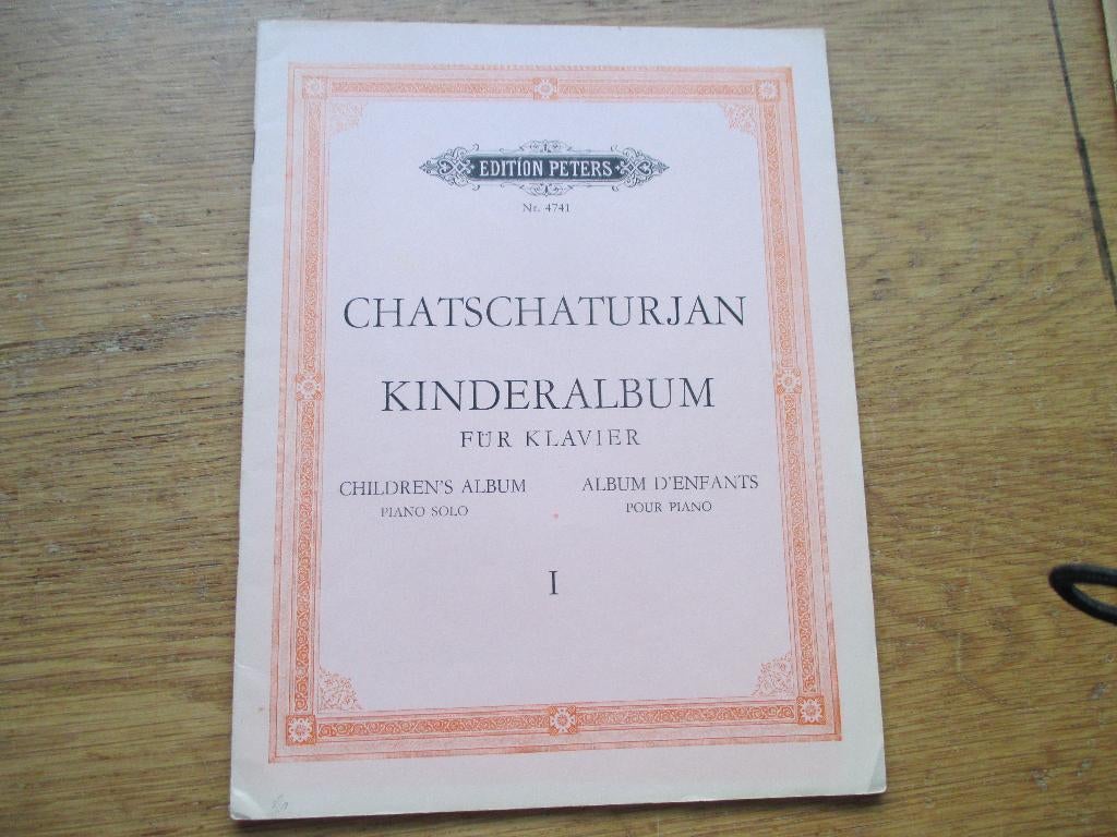 Chatschaturjan - kinderalbum 1 - voor piano, Gebruikt, Klassiek, Ophalen of Verzenden, Artiest of Componist