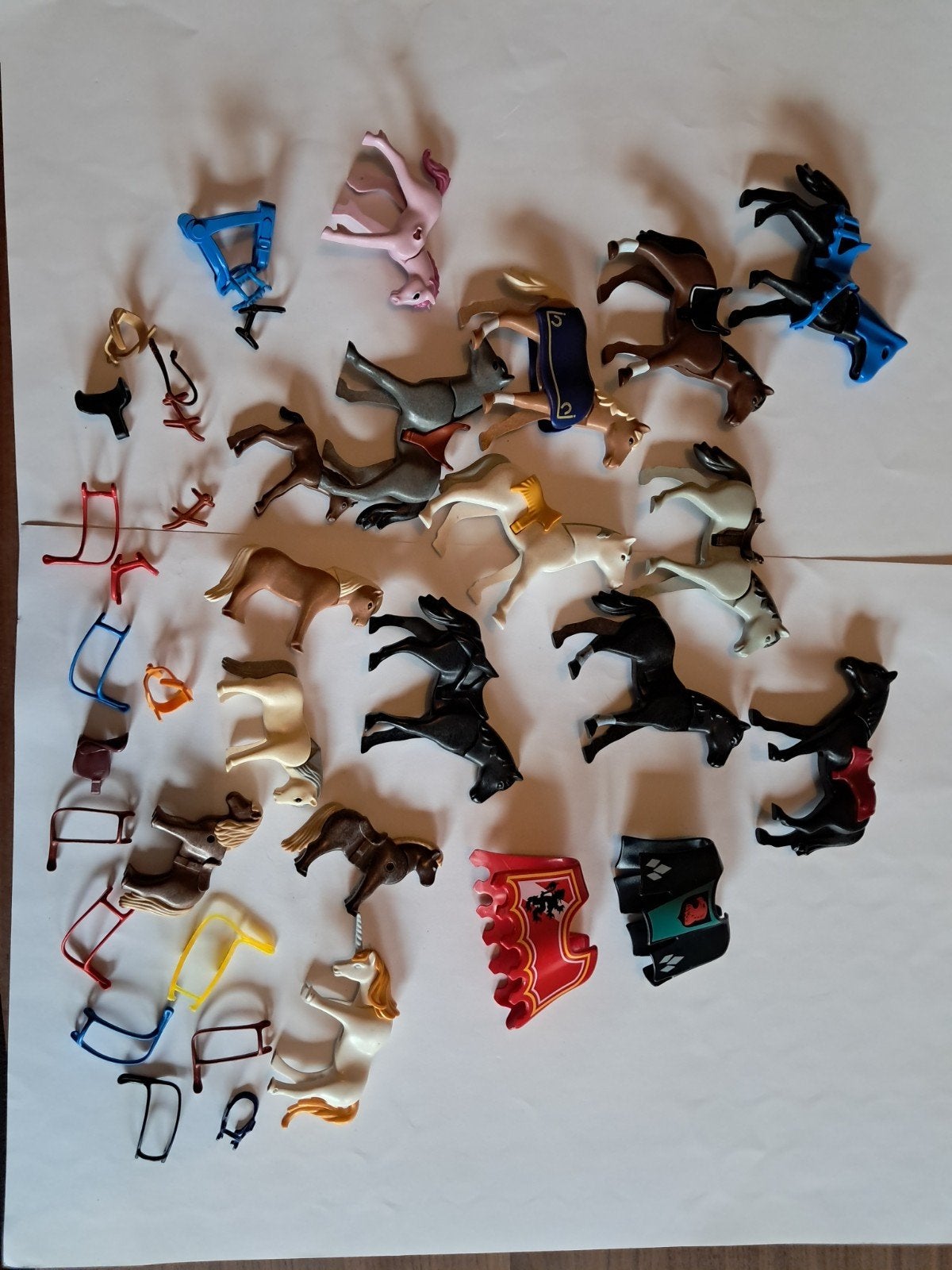 Grote collectie Playmobil paarden en accessoires, Ophalen of Verzenden