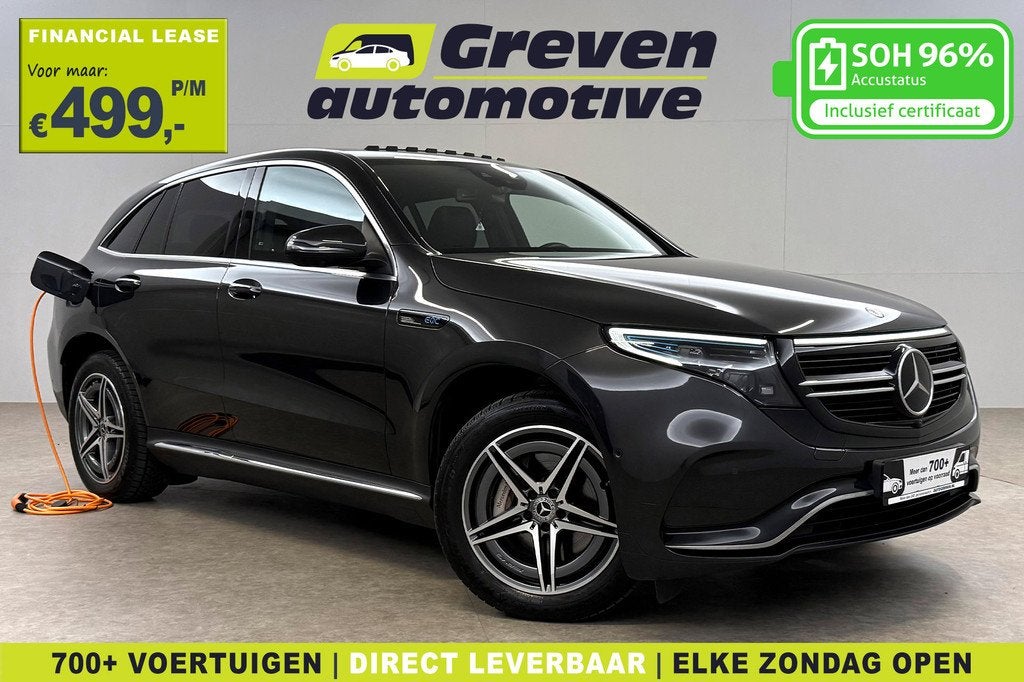 Mercedes-Benz EQC 4M Business Solution 85 kWh | Snelladen |, Auto's, Mercedes-Benz, 85 kWh, 2395 kg, Zwart, Leder