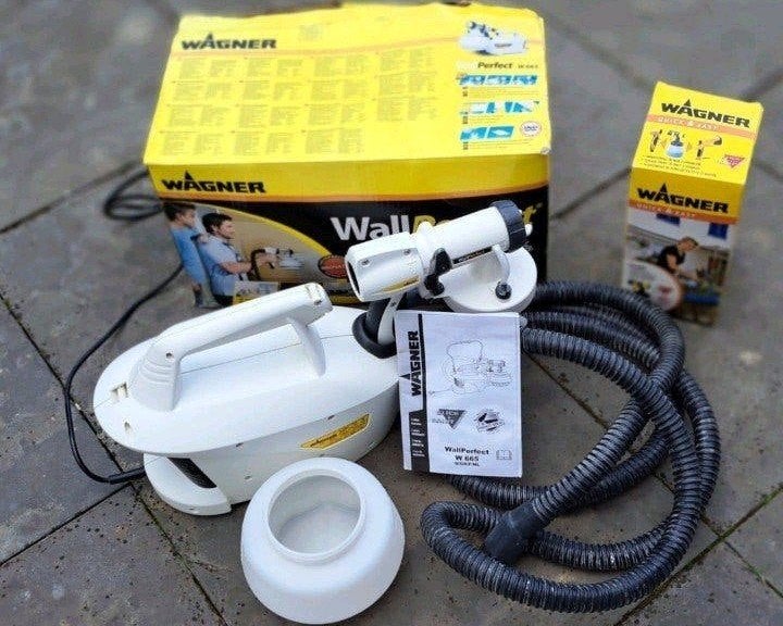 Wagner verfspuit set: WallPerfect W 665 en Perfect Spray 800, Ophalen of Verzenden, Verfspuit of Verfpomp