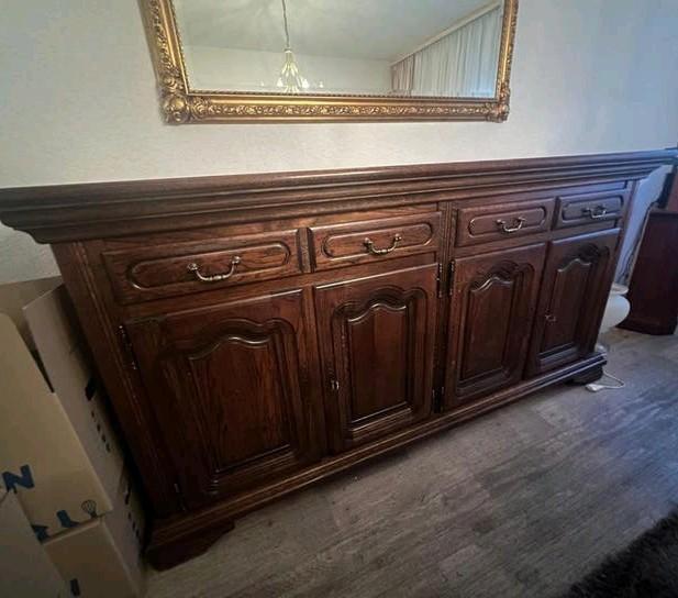 Mooi dressoir 210x54x107 cm - Ophalen in Landgraaf, Ophalen, Gebruikt, Klassiek, 200 cm of meer