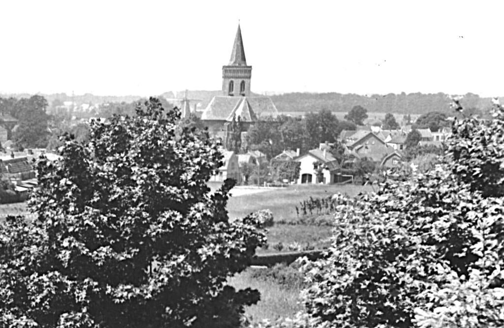 946523 Ede Panorama 1956 Gelopen met postzegel, Ophalen of Verzenden, 1940 tot 1960, Gelopen, Gelderland