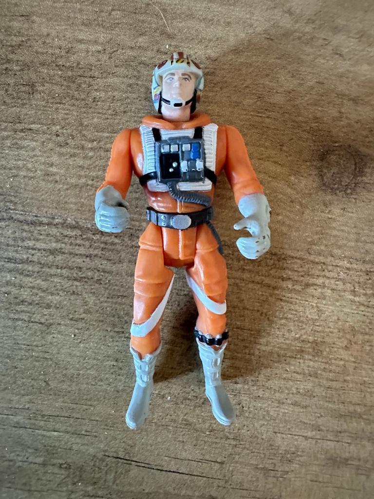 Actiefiguur Luke Skywalker in prima staat (oranje pak), Verzamelen, Ophalen of Verzenden, Zo goed als nieuw, Actiefiguurtje