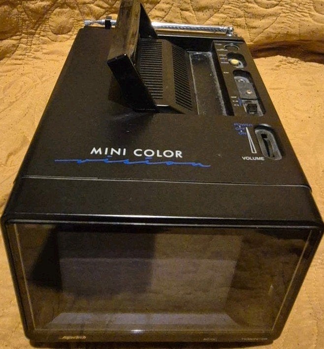 Vintage MIni coler TV  SUPERTECH, Witgoed en Apparatuur, Wekkers, Ophalen