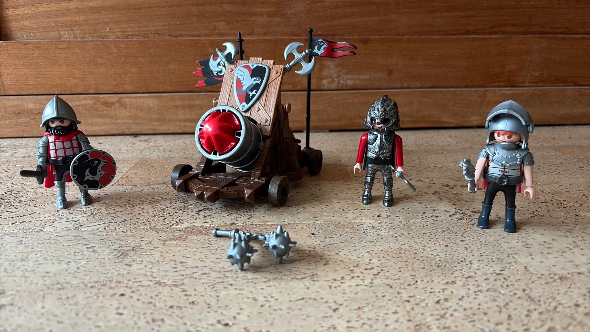 Playmobil Ridders (3) met kanon, Verzamelen, Ophalen of Verzenden, Zo goed als nieuw