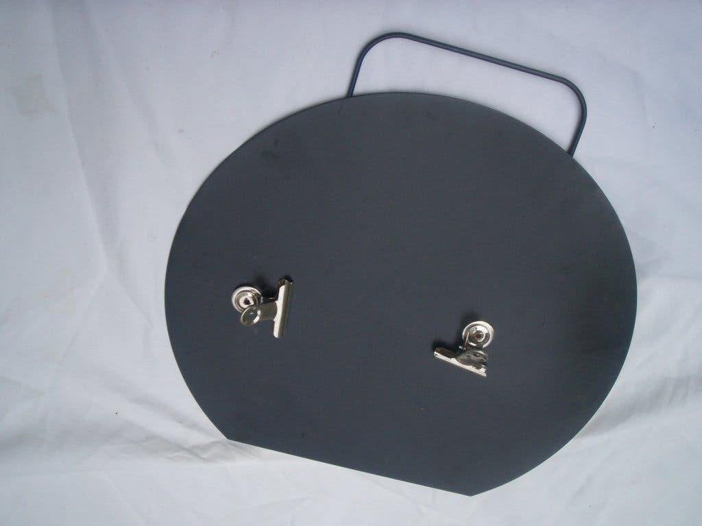 1 MEMOBORD 3/4rond 40 cm metaal (<) 1 mm 2 magneten klembord, Huis en Inrichting, Woonaccessoires | Memoborden, Ophalen of Verzenden