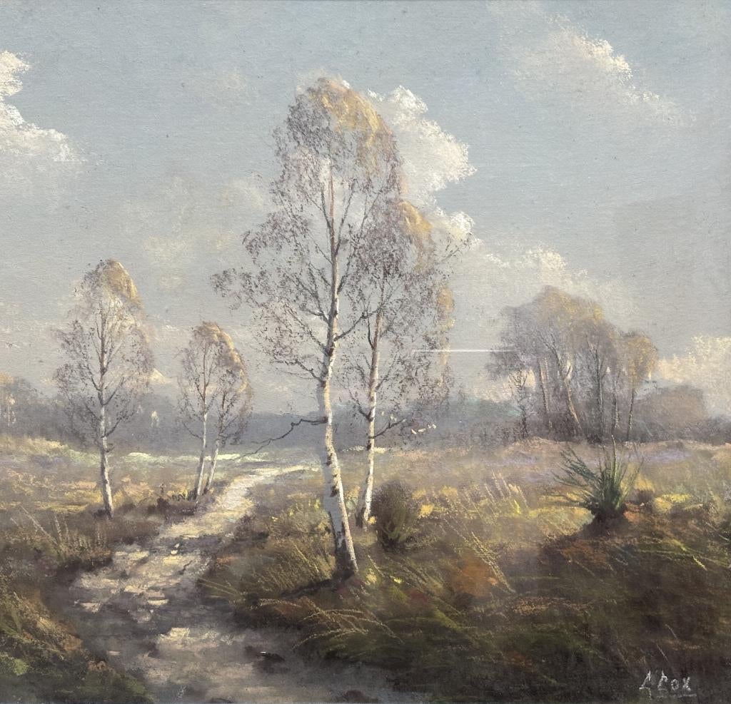 Gerard Cox jr. (1902-1982) - Heidelandschap, Ophalen of Verzenden