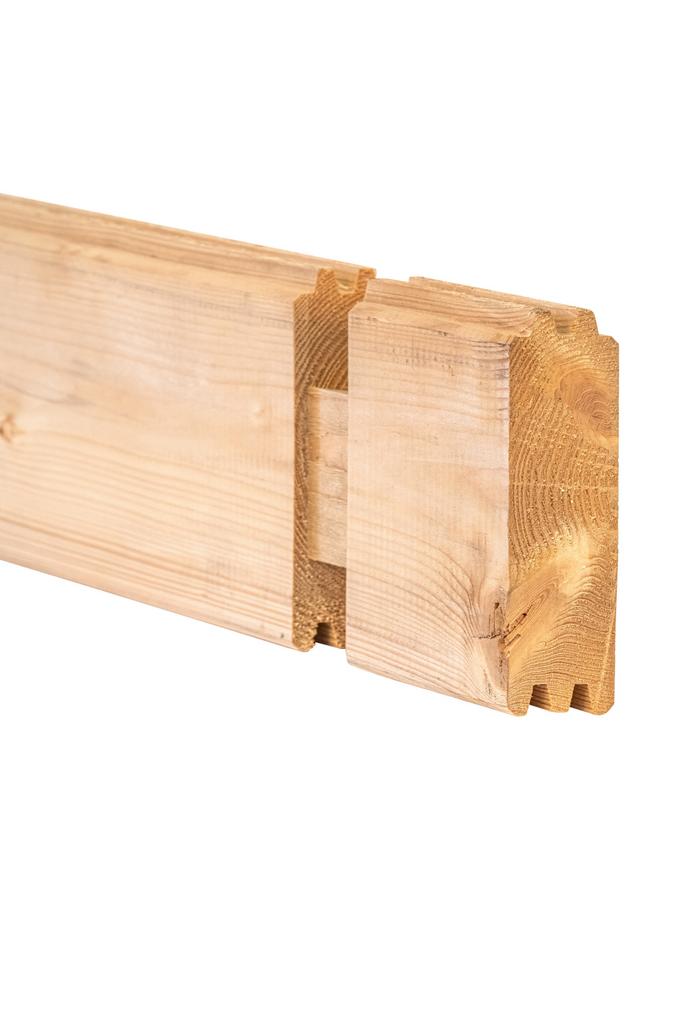 Gezocht! Blokhutprofiel 40mm blokhut tuinhuis planken, Ophalen, Zo goed als nieuw, 250 cm of meer, Planken