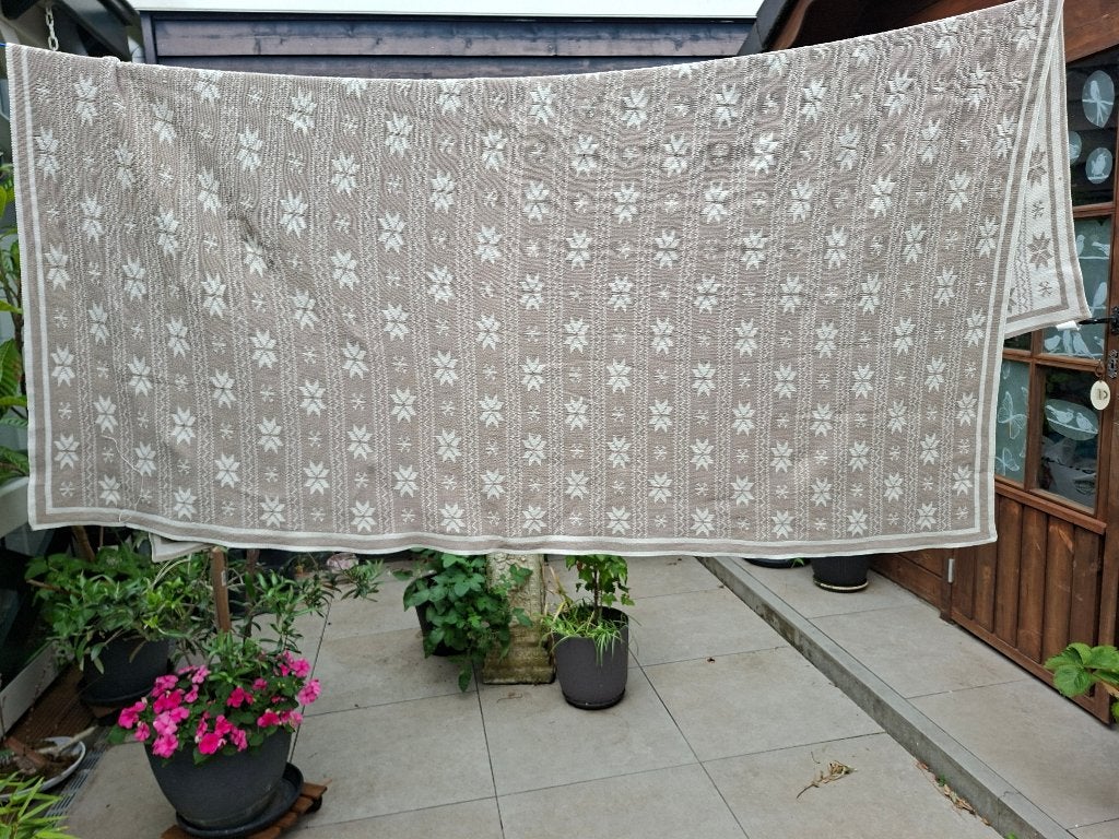 Katoenen kleed 150 x 185 cm, Huis en Inrichting, Woonaccessoires | Plaids en Woondekens, Katoen, Zo goed als nieuw, Meerkleurig