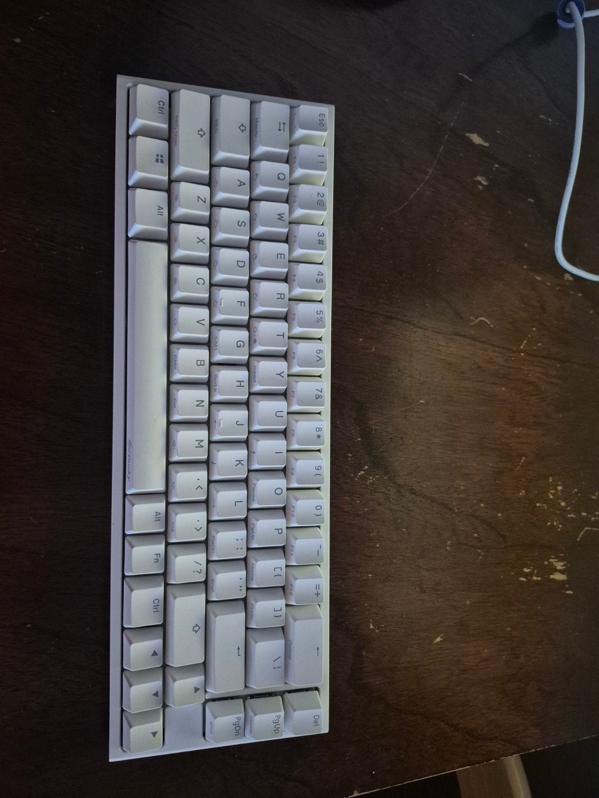 Ducky one 2 Mini wit RGB - cherry MX brown - 65% toetsenbord, Ophalen, Gaming toetsenbord, Zo goed als nieuw, Qwerty
