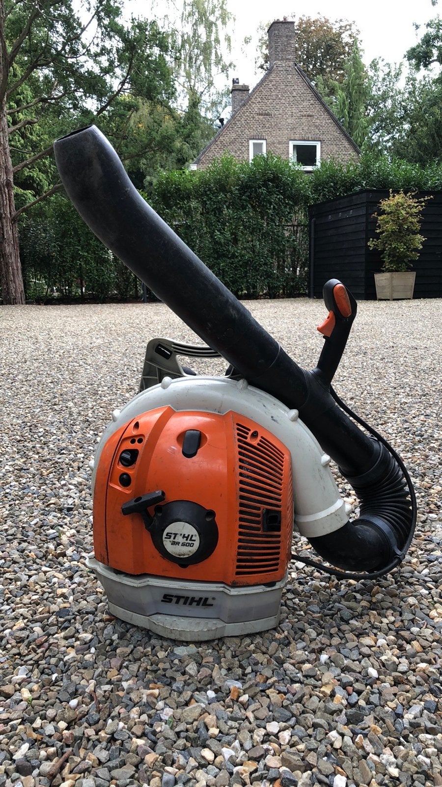 Stihl BR 500 Bladblazer - Krachtig en Betrouwbaar, Ophalen, Gebruikt, Benzine, Ruggedragen