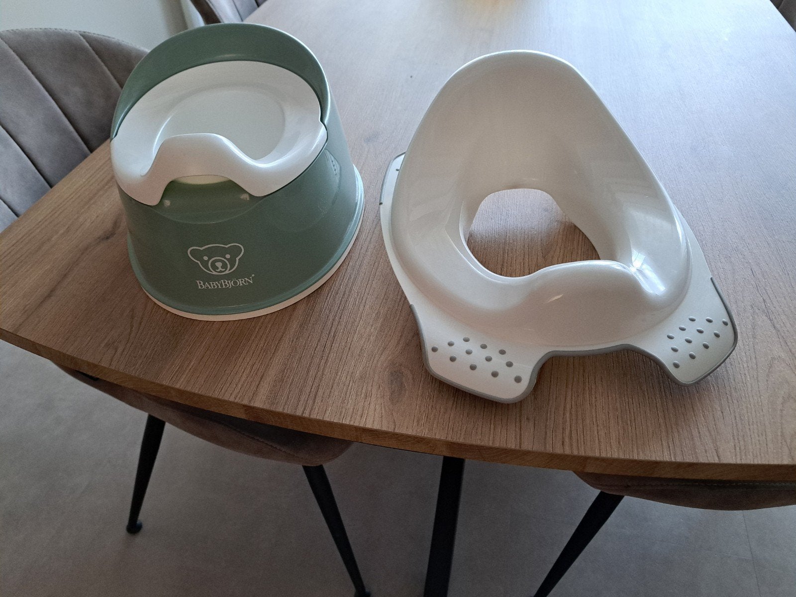 Gratis wc verkleiner en potje, Ophalen