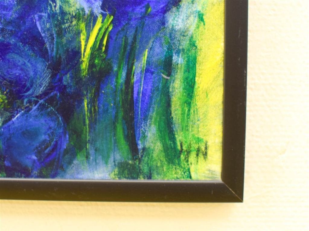 Schilderij Bloemen ondertekend H.N 51534, Ophalen of Verzenden