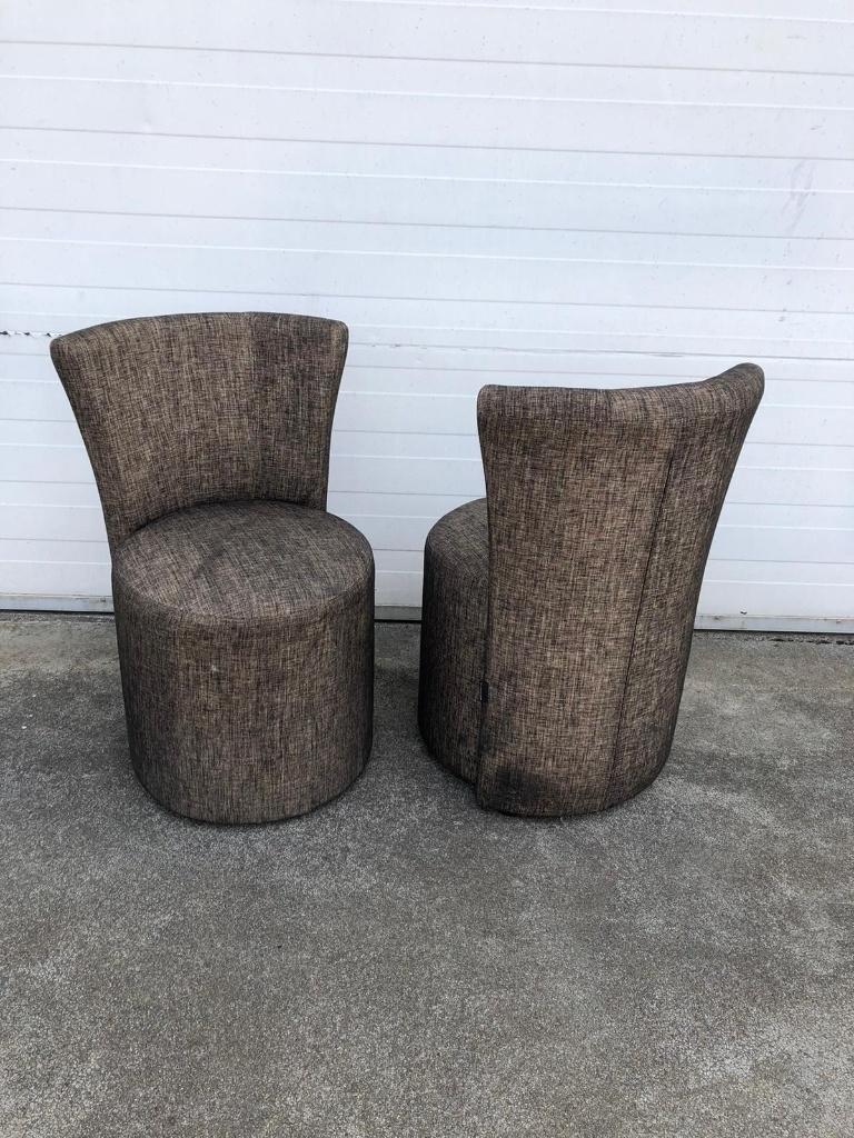 3 stuks horeca stoelen poef bijzet stoelen met rugleuning, Ophalen, Zo goed als nieuw, Stof, 50 tot 75 cm
