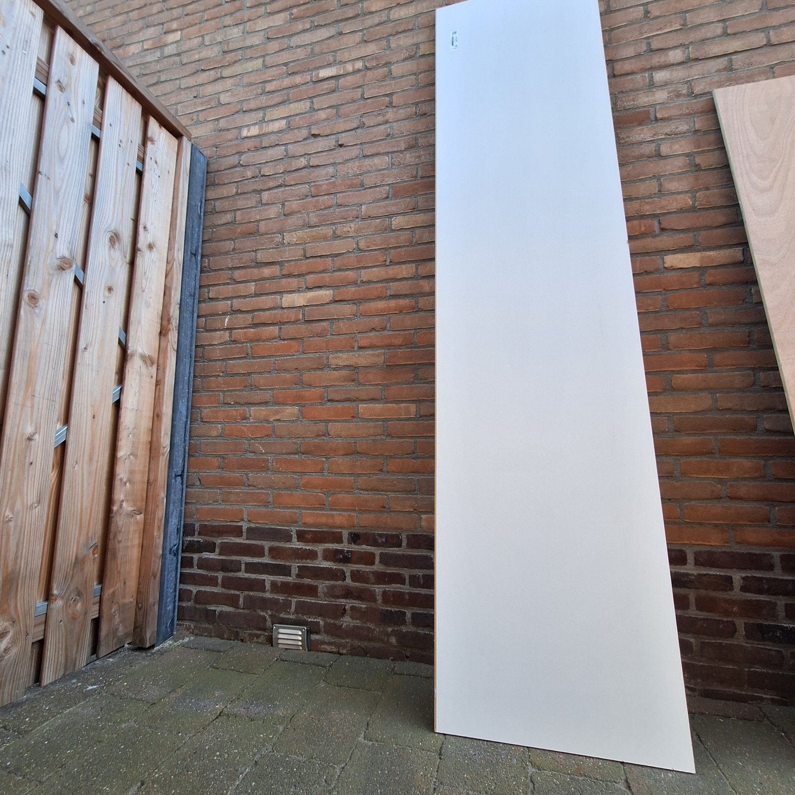 MDF plaat 18mm wit gefolied 244x57cm, Doe-het-zelf en Verbouw, Platen en Panelen, Ophalen of Verzenden, Nieuw, Overige materialen